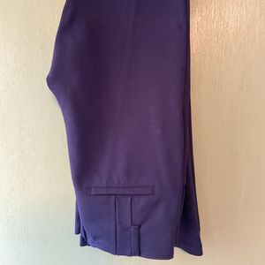 TALL Navy Betabrand boot cut yoga dress pants